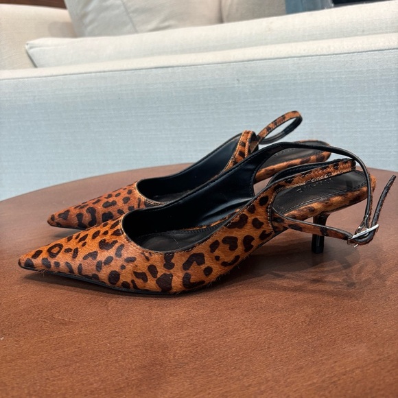 NWOT NA-KD Leather Pointy Ankle Strap Pumps, Size 5.5 - Picture 14 of 15